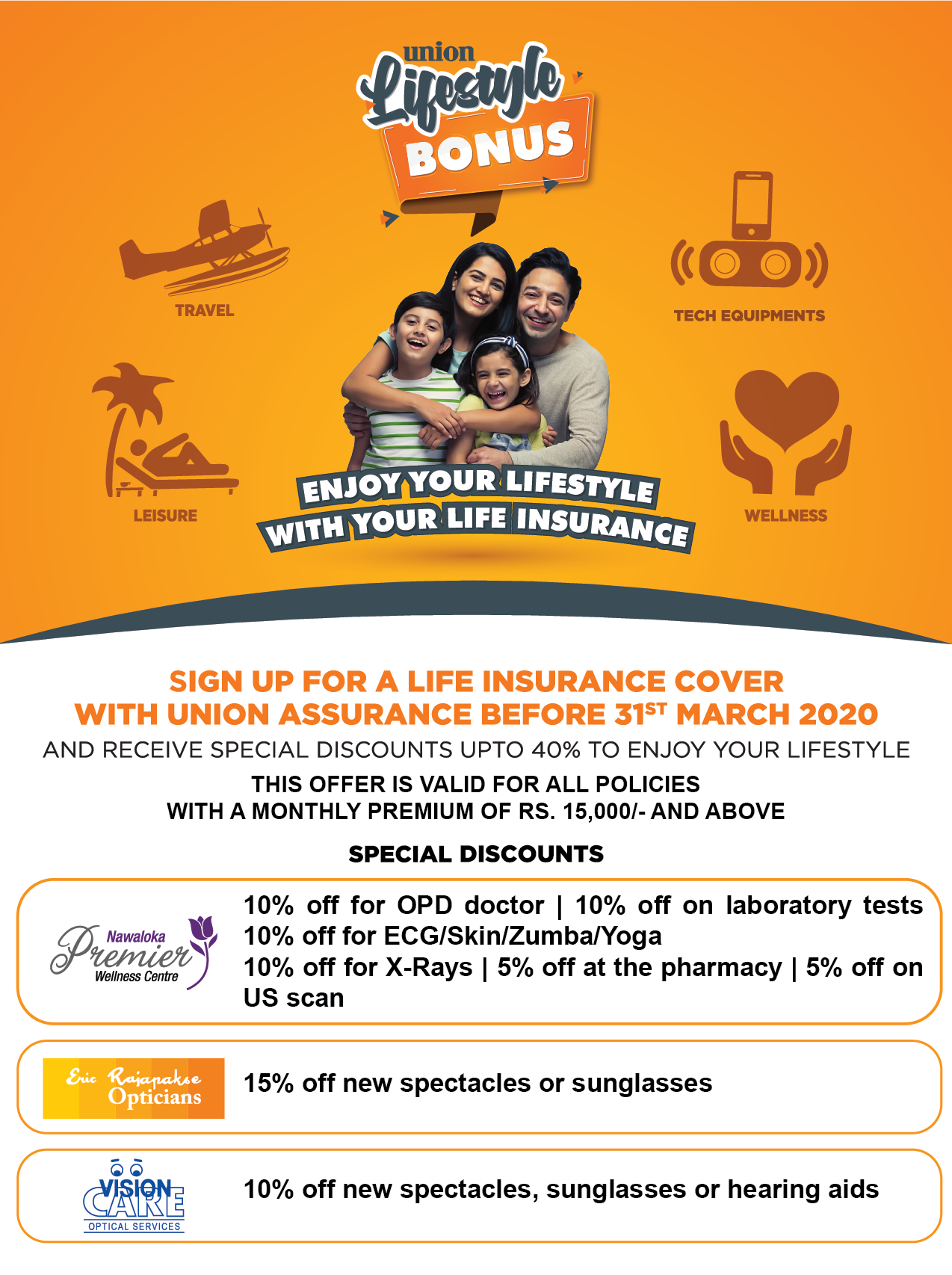Healthy Living assured with ‘Union Lifestyle Bonus’ Wellness Promotion
